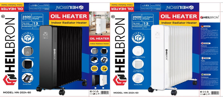 شوفاژ برقی 13 پر روغنی هیلبرون مدل HN-2024-60